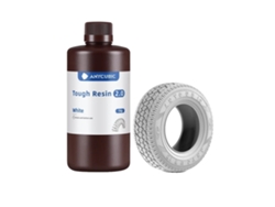 Resina para impresoras 3D, flexible y de alta resistencia, compatible con resina UV, blanca, 1 kg.
