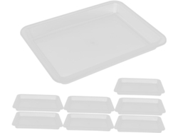 Juego De 10 Bandejas De Actividades De Plástico Transparente, Bandejas De Arte Para Niños Y Niñas, Material Escolar.