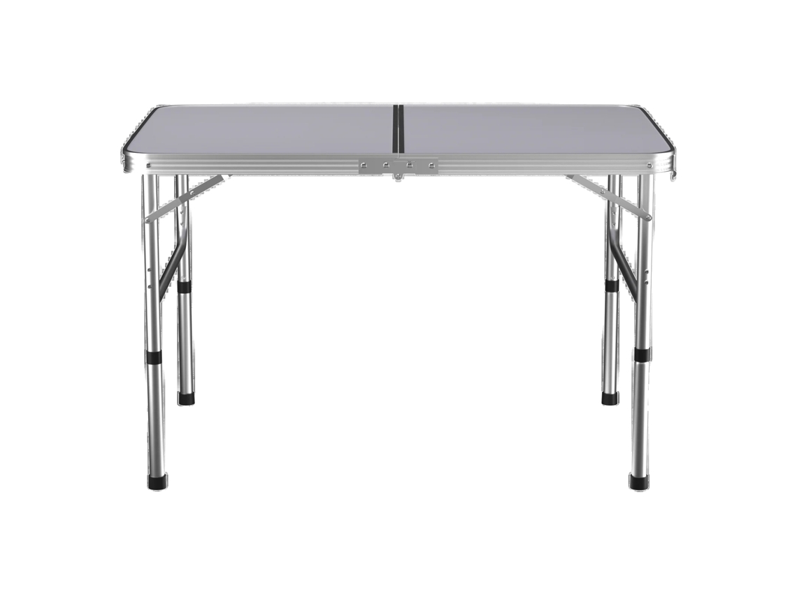 Mesa de exterior plegable, altura ajustable, color blanco OEM