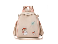 Mochila impermeable para mujer, bolso de hombro ligero para viajes, ideal para el trabajo, la universidad y el uso diario, en color caqui.