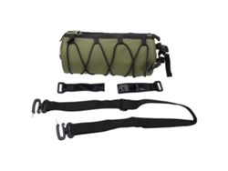 Bolsa Cilíndrica De Gran Capacidad Para Cuadro Delantero De Bicicletas De Montaña Y De Carretera - Verde Oliva