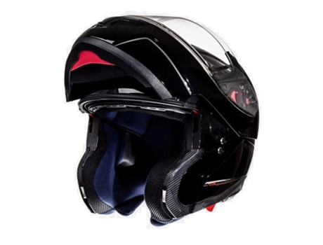 Casco Modular MT HELMETS Atom Sv Solid Modular Helmet Negro (L)