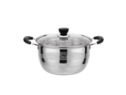 Olla De Acero Inoxidable Para Sopa Con Bandeja Vaporera, Pequeña, Multifuncional, Para Cocinas De Gas E Inducción.