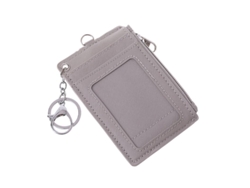 Estuche Portátil De Cuero Para Tarjetas De Identificación, Tarjetas De Crédito, Llaveros Y Monedero.