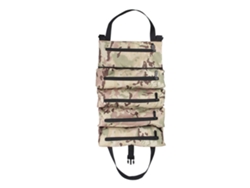 Bolsa de almacenamiento portátil de lona de camuflaje (enrollable, con múltiples cremalleras)