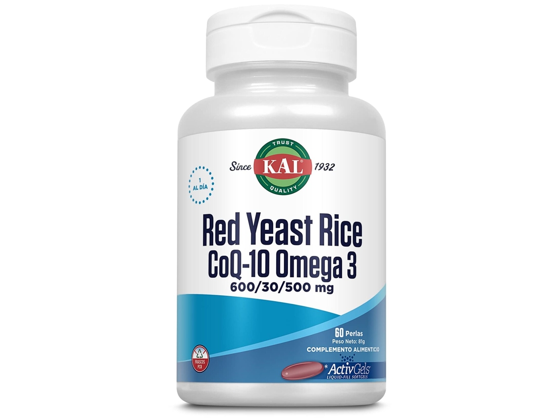 KAL Red Yeast Rice Q10 Omega 3 60 Cápsulas