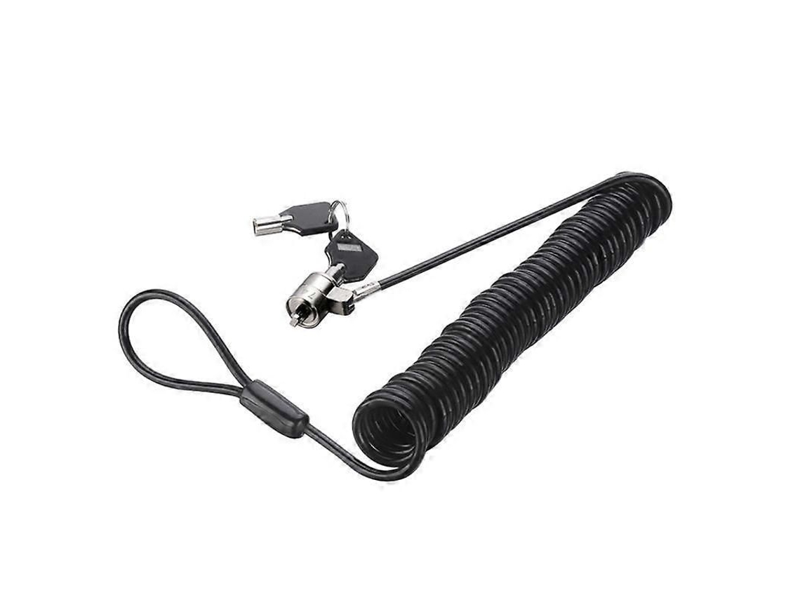 Cadeado Para Computador Portátil, Cadeado Anti-roubo Universal Retrátil Com Mola E Cabo De Aço, Chave C