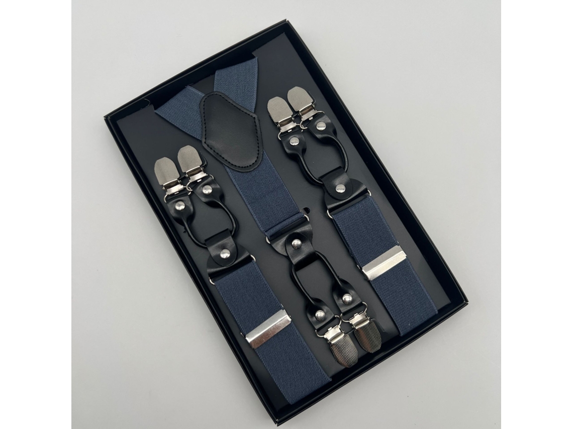 Suspensório Chrui Para Camisa Masculina - 3,5 Cm, 6 Clipes (04)