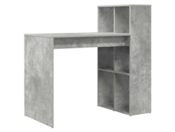 Escritorio | Escritorio gris de 108 x 55 x 103,5 cm, madera tratada.