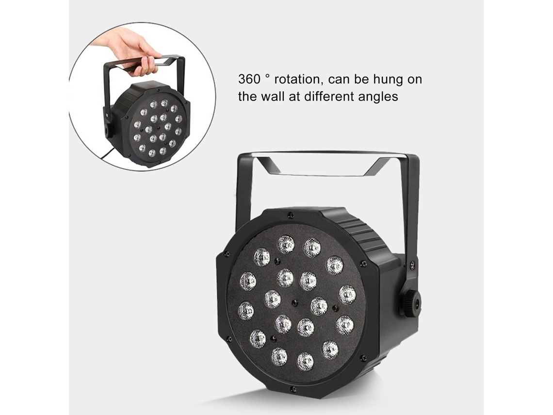 2026-luz De Escenario Par Con 18 Leds Colorida Control Remoto Dmx Para Fiesta Ktv Disco Dj Club Bar Hogar