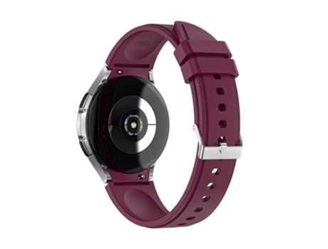 Correa de Silicona ajustable para Samsung Galaxy Watch4 Classic 46mm/Watch4 Classic 42mm/Watch4 44mm/Watch4 40mm - vino tinto