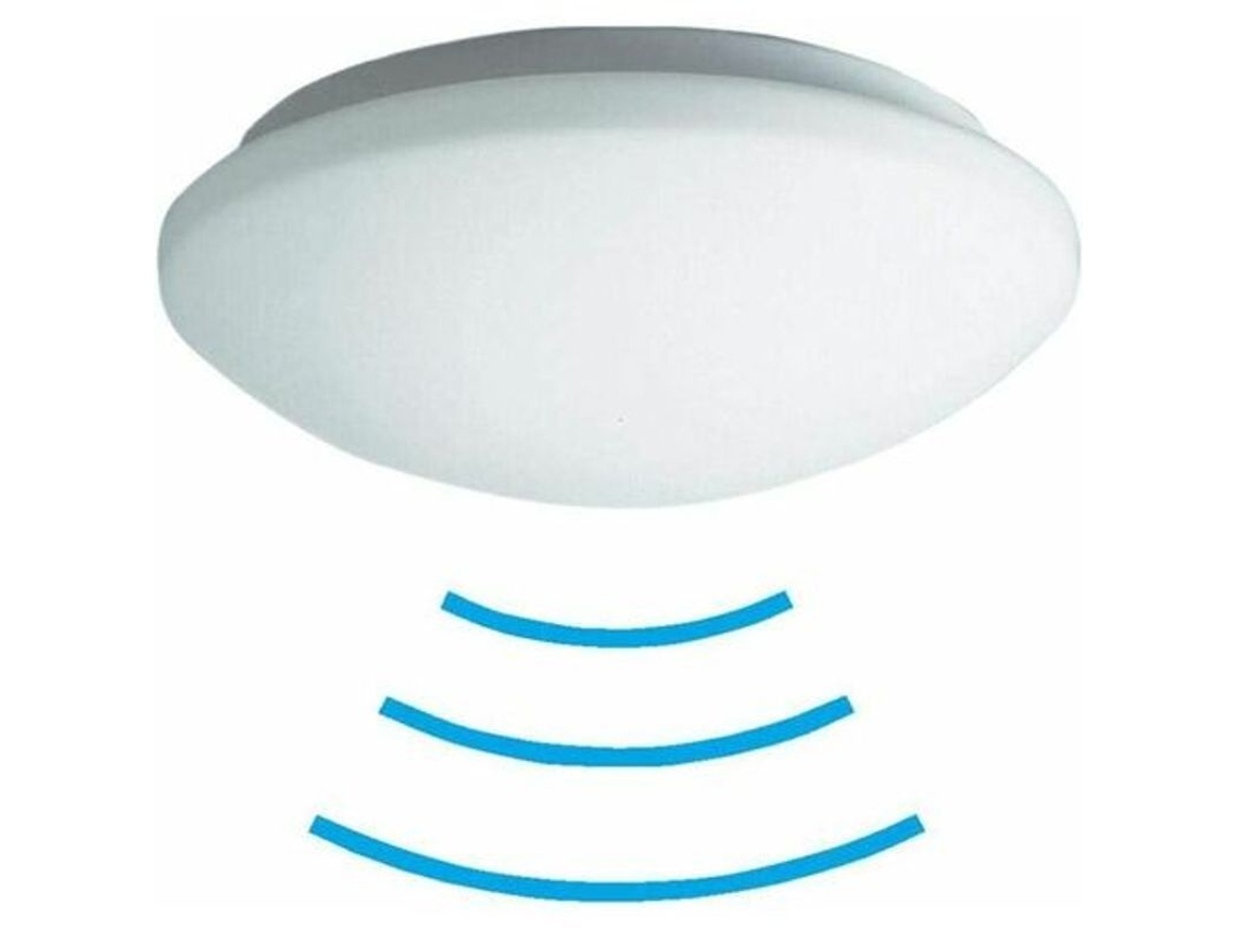 Lámparas de techo LED con sensor de movimiento, 3000K, IP44, 12W | Sin marca