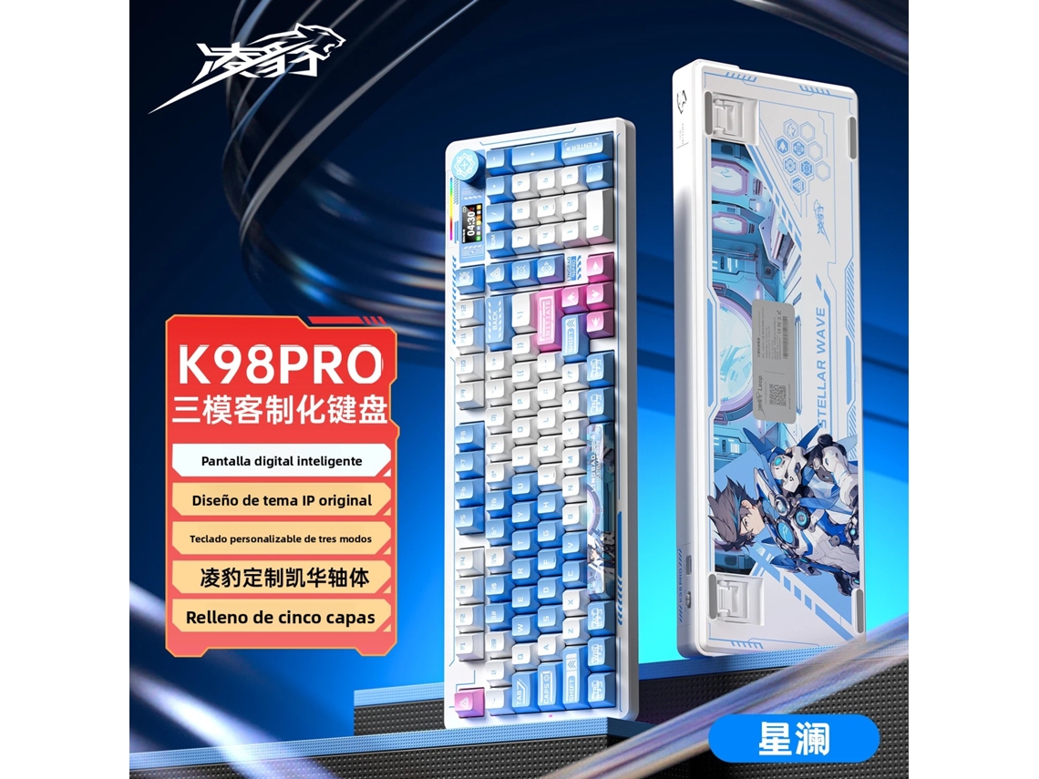 Teclado Mecánico Con Tres Modos De Juego Inalámbrico Bluetooth, Adecuado Tanto Para Trabajo De Oficina Como Para Juegos.