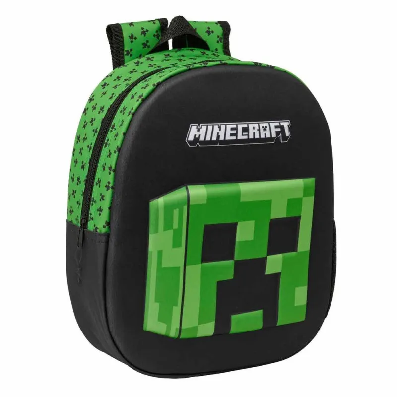 Mochila 3D SAFTA Minecraft (33 x 27 x 10 cm)