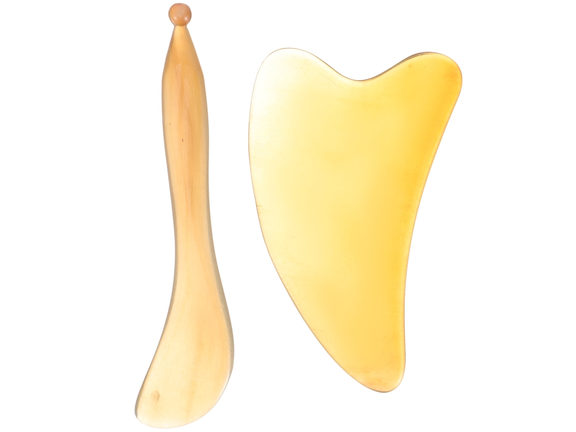 Almohadilla De Masaje Con Dos Gatillos, Masajeador Facial Para Gua Sha.
