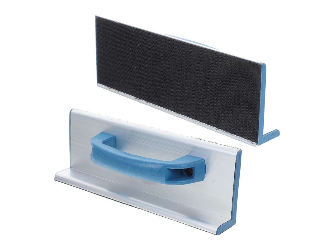 Juego De Herramientas De Aluminio De 2 Piezas Con Soporte Autoadhesivo Para Papel De Lija Para Esquinas.