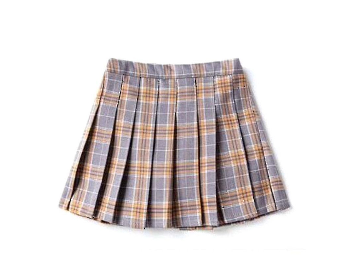 2026-falda Corta Plisada De Tenis Estilo Patinador Con Cierre Y Pantalones Seguros Para Niñas Talla 170