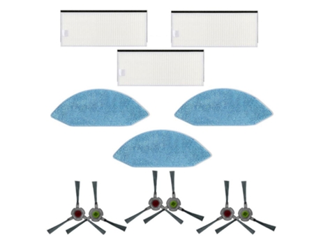 Hepa filter mop pano wipes escova lateral para ecovacs deebot