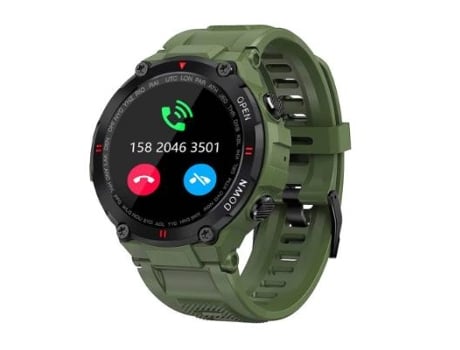 Reloj inteligente para hombres al aire libre impermeable táctico Smartwatch Bluetooth llamadas diarias altavoz Fitness Tracker reloj compatible con...