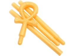 Bastón De Cosplay De Plástico Dorado Hecho A Mano Para Halloween, Accesorio Decorativo Divertido