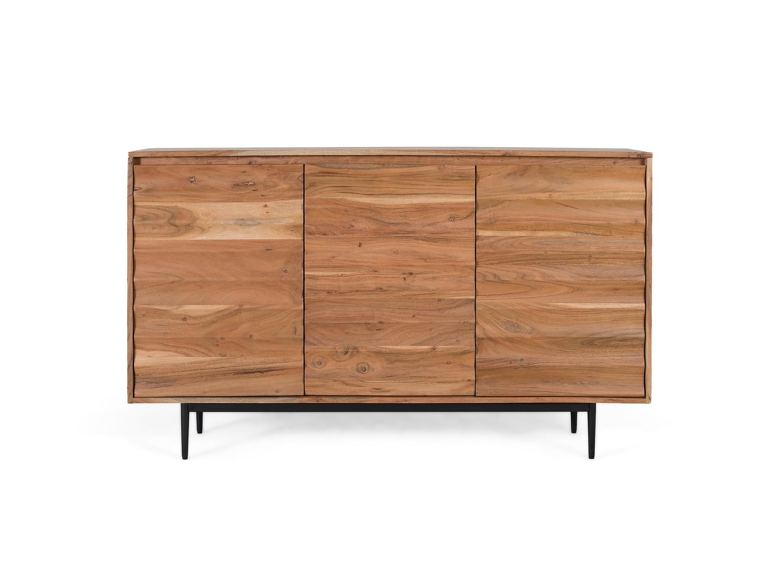 Aparador Fabricado En Madera Maciza De Acacia Con Baldas Interiores