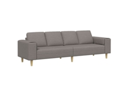 Maison Exclusive - Sofá De Sala De Estar Cinzento-acastanhado 250 X 77 X 76 Cm