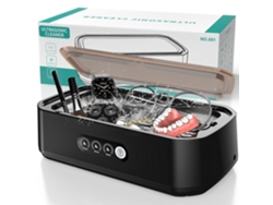 Limpeza Ultrassônica 48khz, 650ml, Limpeza Profunda 360°, Operação Por Toque – Para Óculos, Joias, Prótese Dentária