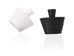 2 Piezas Tapón De Silicona Universal Para Bañera Fregadero Cocina Drenaje Sellado Negro Y Blanco