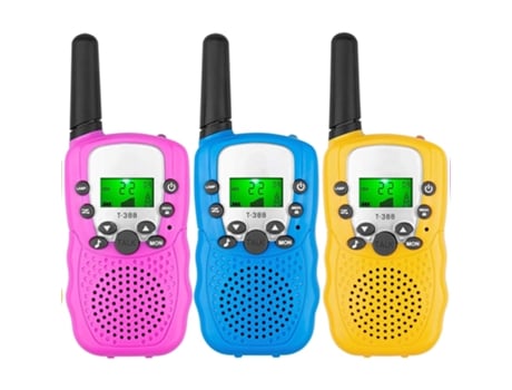 Paquete De 3 Walkie Talkie Para Niños, 3 Millas De Largo Alcance, 22 Canales, 2 Vías VENISYMLIS