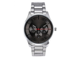 Reloj De Hombre Sencillo Y Elegante De Aleación Con Esfera Redonda Y Movimiento De Cuarzo (marrón Claro Y Negro).