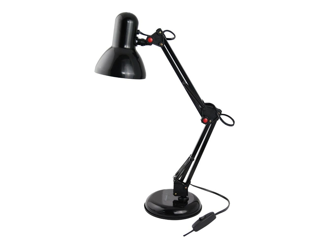 Lámpara de escritorio Esperanza Eld112k (plástico negro, 12 W)