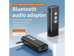 Adaptador de audio para coche Bluetooth 5.3, receptor y transmisor auxiliar Bluetooth Rosewell