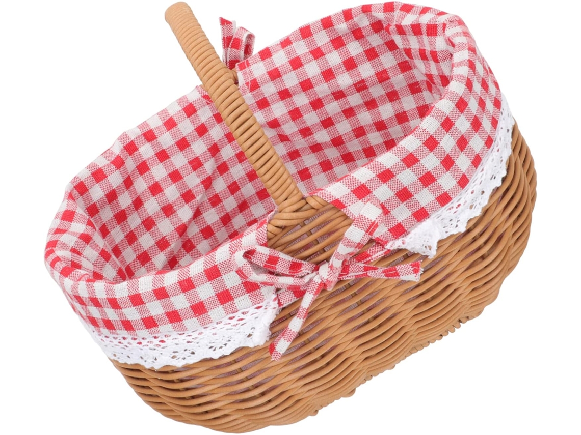 Cesta De Ratán Tejido Para Frutas Y Encurtidos - Almacenamiento Con