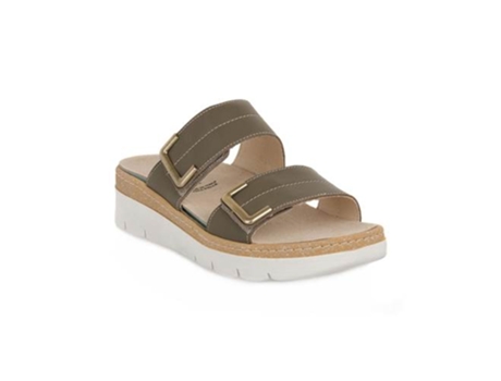 Chanclas de Mujer GRÜNLAND Kaki Piel Verde (40)