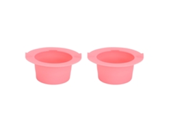 2 Piezas Liner De Cera De Silicona Para Calentador De Cera Taza Reemplazo 400ml Rosa Para Hogar Y Salón Profesional