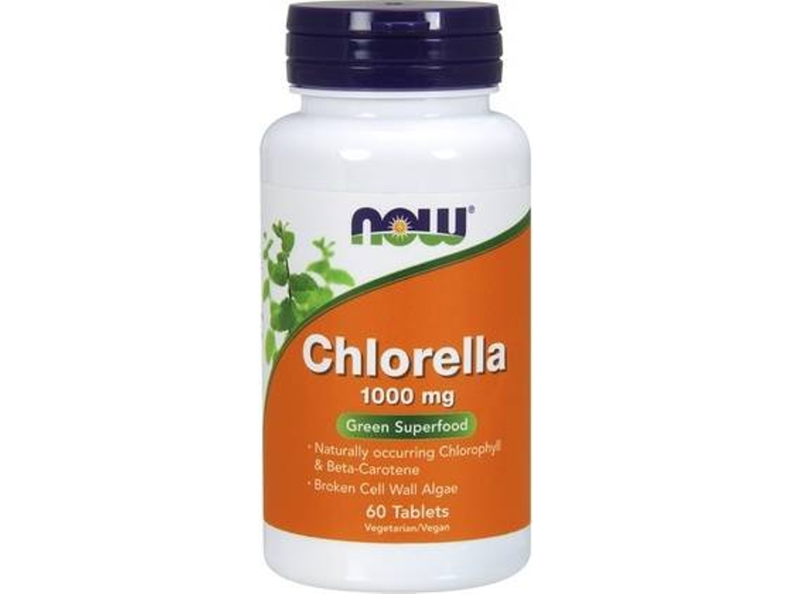 Complemento Alimentar NOW Chlorella 1000 Mg 60 Tab (100 g)