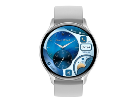 Reloj deportivo multifunción, pantalla de 1,43 pulgadas, detección de salud, Plata VEANXIN