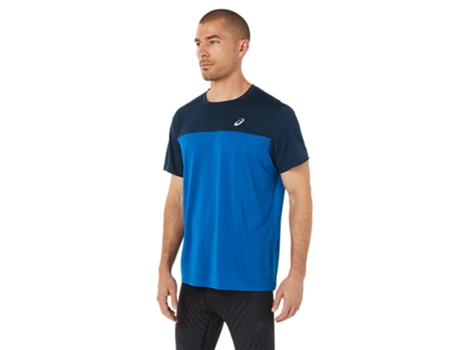 Top de Hombre para Running ASICS Race Ss Azul (S)