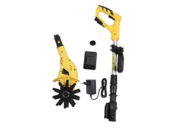Cultivador inalámbrico con interruptor de seguridad, ergonómico, portátil, con engranajes extraíbles, motocultor eléctrico de alta eficiencia para jardín.
