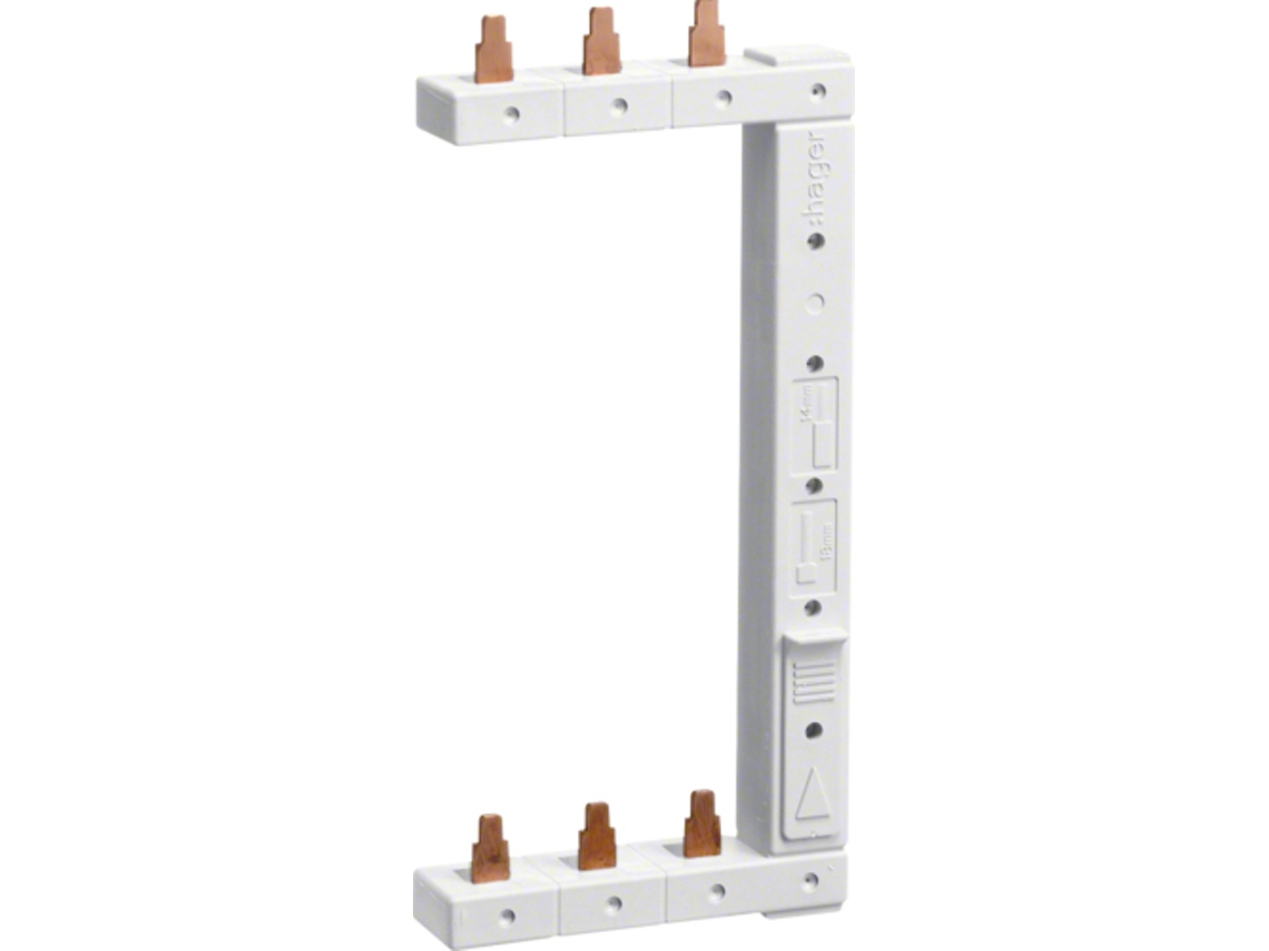 Carril de fase 3p 2 filas derecha Kcl363r Hager (kcl363r)