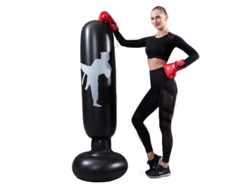 Saco de Boxeo Inflable Vertical de PVC para Entrenamiento CUICH (Negro Ko)