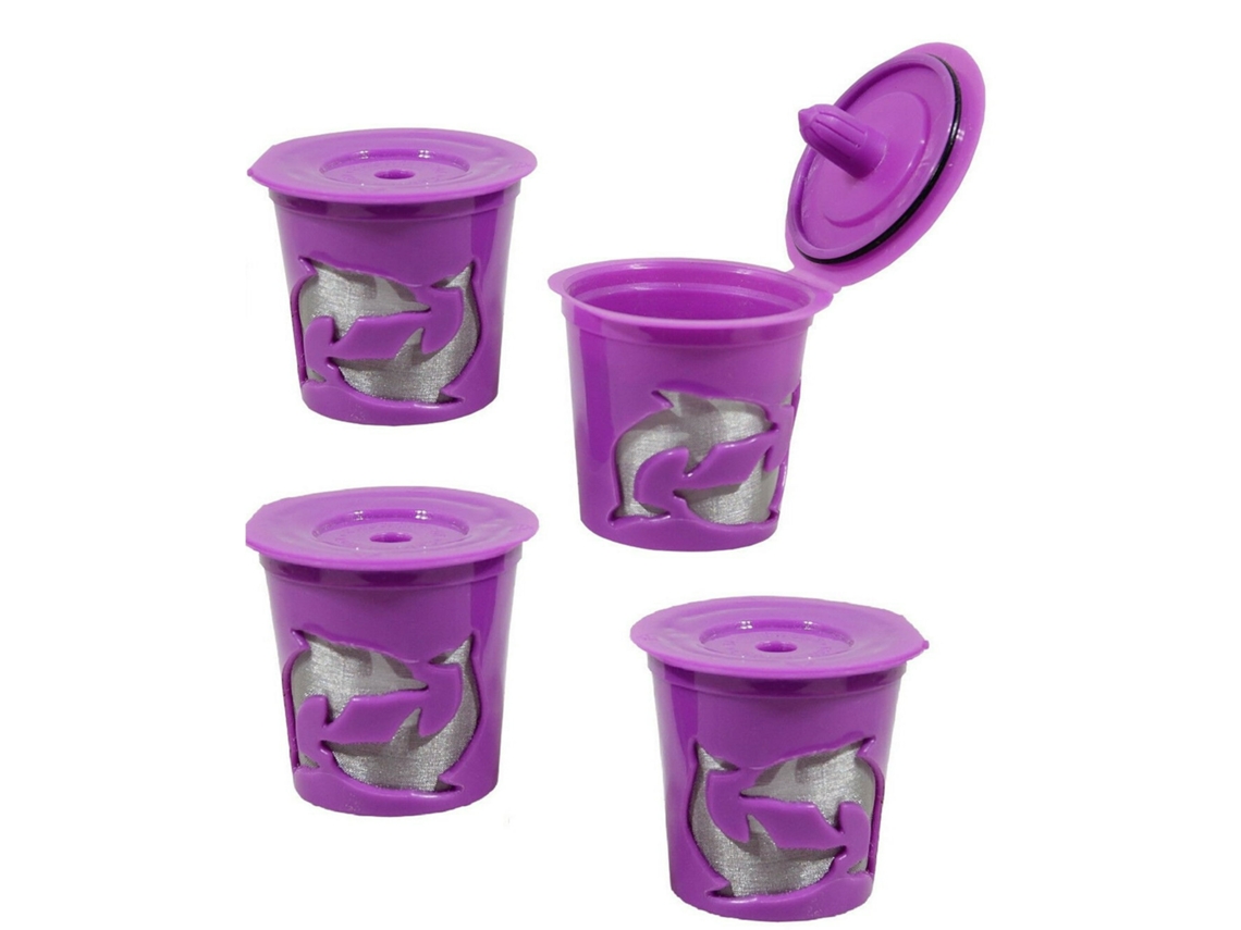 JILLIOPER Cápsulas K reutilizables para cafeteras Keurig, compatibles con filtros de café reutilizables de micromalla de acero inoxidable Keurig, cápsulas K-Cup