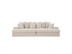Sofá Cardiff de 4 plazas en pana beige, Concept U