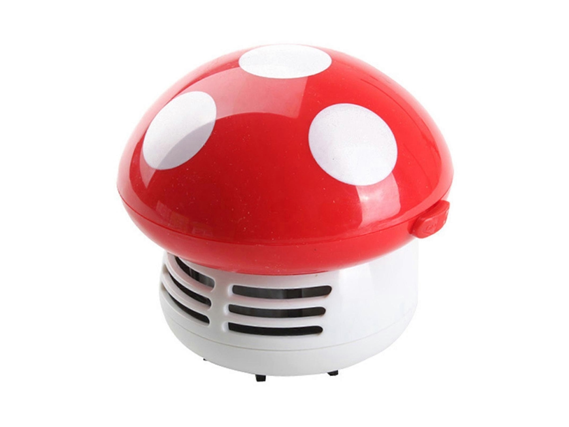 Mini aspiradora de mano con forma de hongo, ideal para escritorios esquineros. Nostalgia88