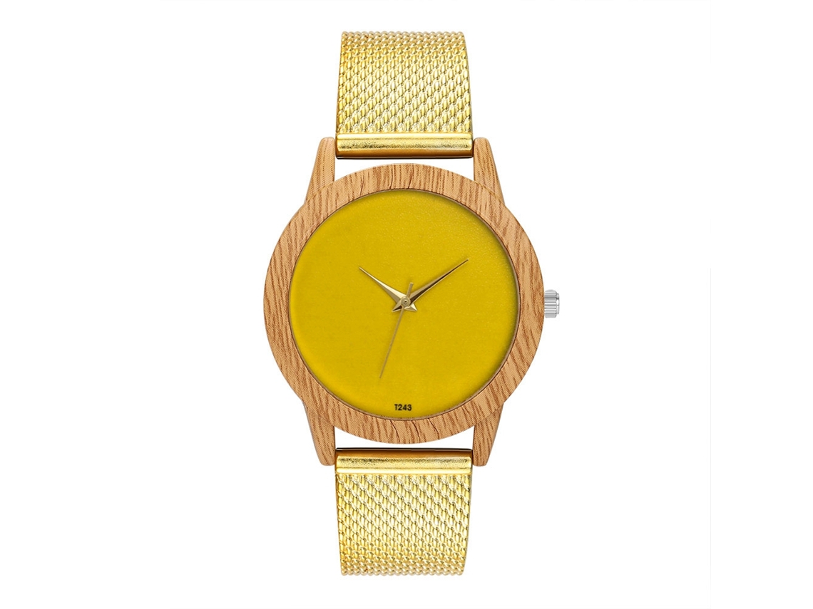 Reloj De Cuarzo De Moda Con Correa De Silicona Para Hombres Y Mujeres Pulsera Oro