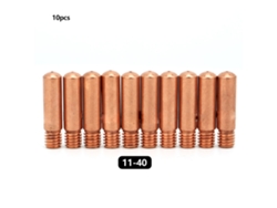 10 Piezas Puntas De Contacto 11-40 1.0mm Para Pistola De Soldadura Mig Tweco Mini 100l