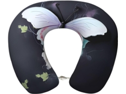 Almohada Viaje Espuma Viscoelástica Poliéster, Felpa Fácil Soporte, Ajustable Plegable: