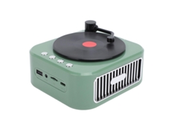 Altavoz Bluetooth Csyy Bfq 03, sonido Hi-Fi retro, verde