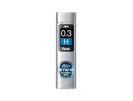 Minas Pentel Ain Stein 0.3 H Estojo Com 15 Minas
