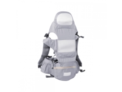 Mochila portabebés 6 en 1 Mobiclinic Transpirable 3-36 meses Correas regulables Algodón Bolsillo Gris Moley